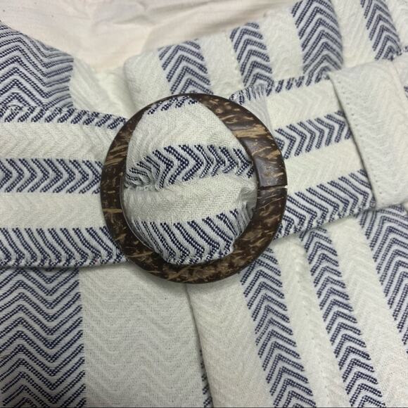 Free People High Tied Wide Leg Pants in Ivory Combo - Picture 5 of 9